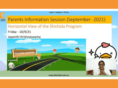 A horizontal view of the Shichida program - a webinar from Australia