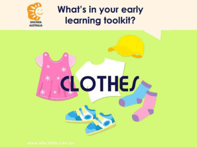 Early learning ideas with clothes - educational activities