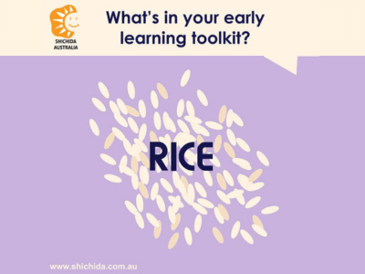 Early Learning Ideas with rice - sensory rice play