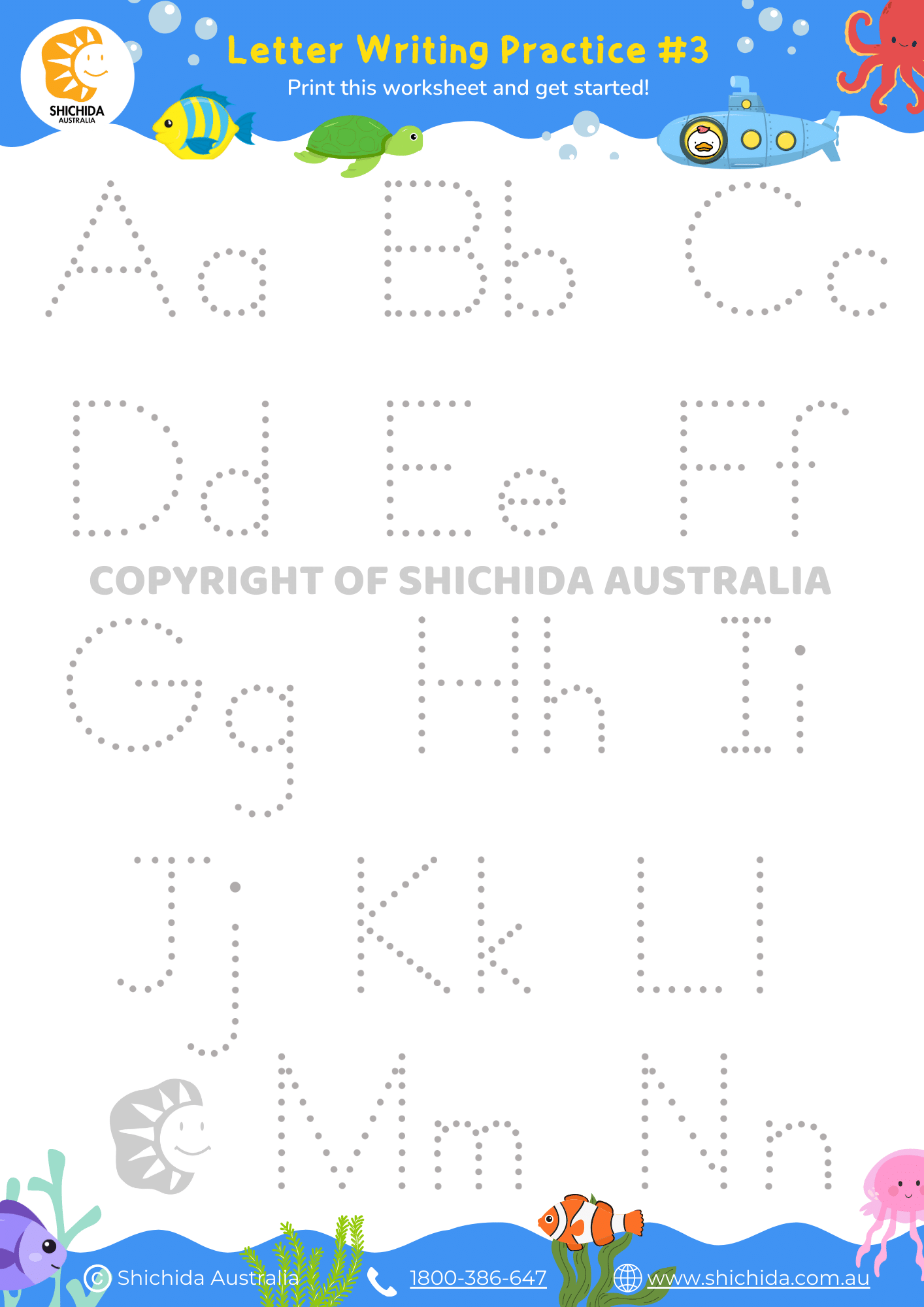 Alphabet printables, Alphabet Writing Worksheet 3