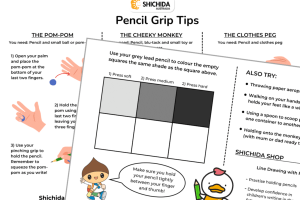 Shichida Pencil Grip Tips, for developing great handwriting