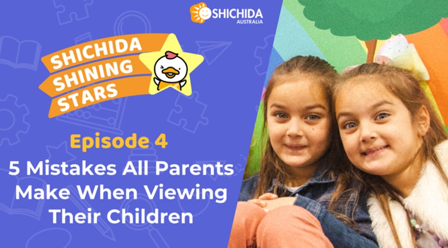 Episode 4 Shichida podcast image featuring two preschool girls - Healthy Ways to View Your Child