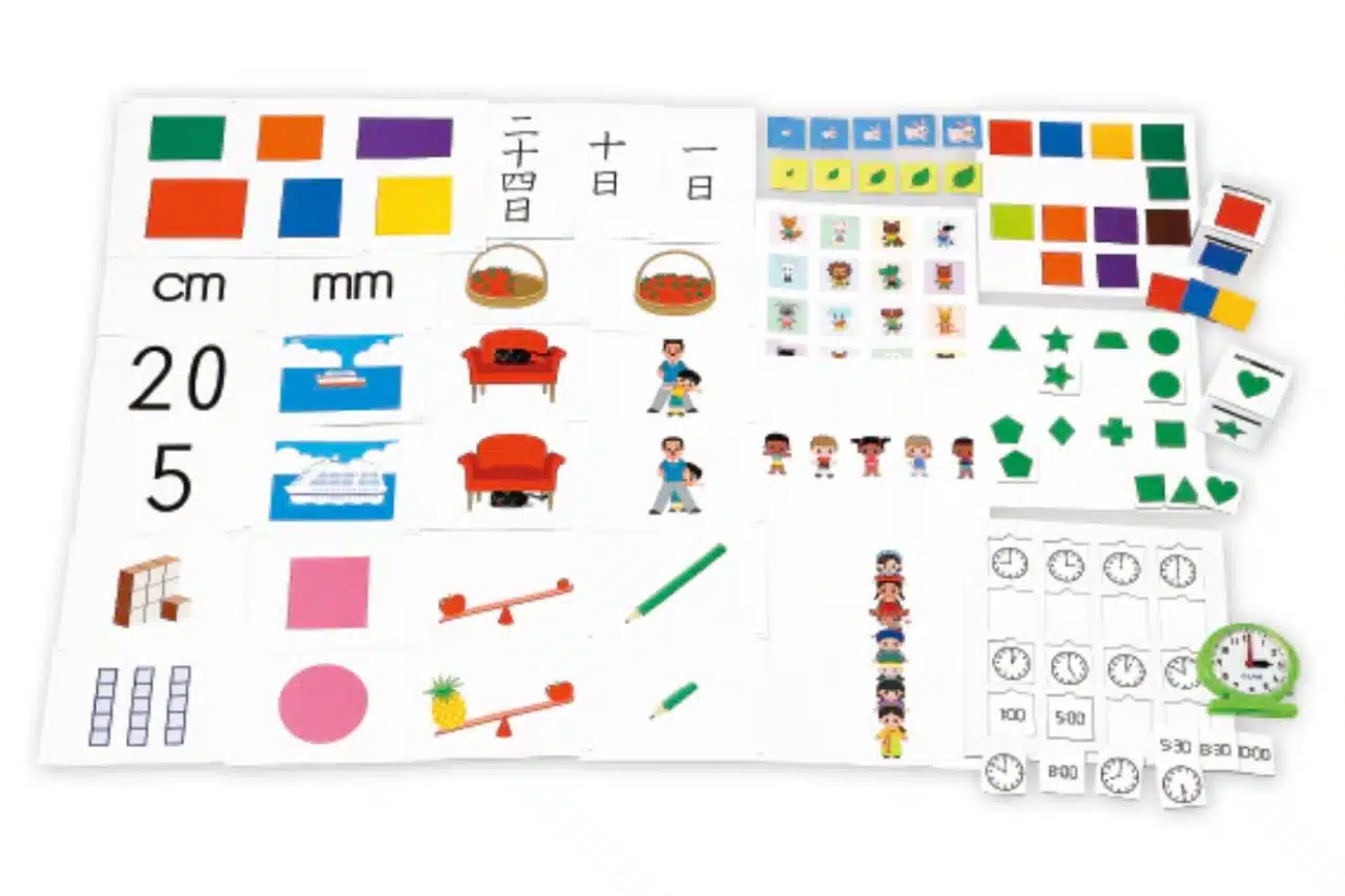 A colorful set of educational activities designed for children to learn and practice numbers effectively