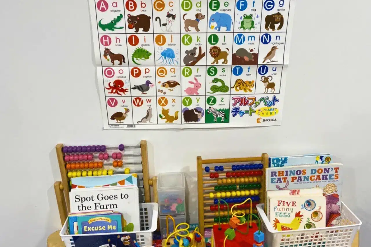 Toys for toddlers - A colorful child's room filled with various toys and books scattered around, creating a playful and inviting atmosphere