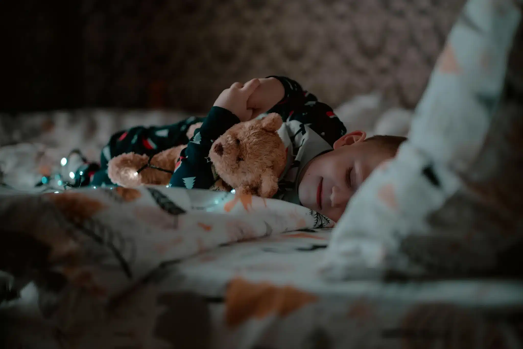 Bedtime guided imagery helps children relax before sleep.