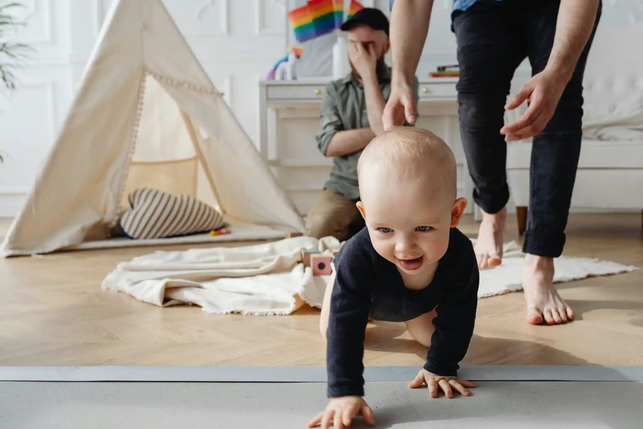 Crawling encourages independence and learning,